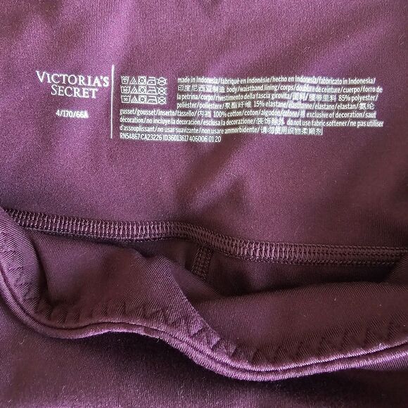 Victoria’s Secret PINK Essential Pocket Leggings Burgundy Size Small 4/170/66A - Picture 3 of 4